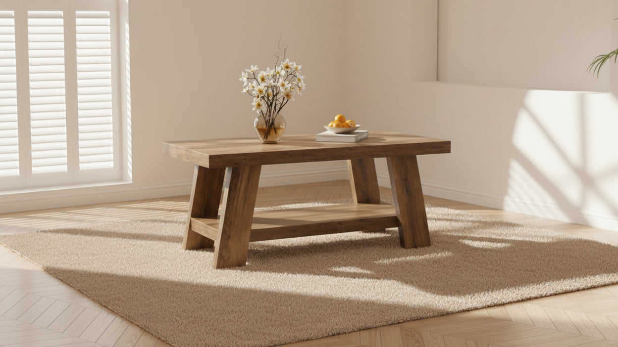 Farmhouse Coffee Table, 47.24-Inch Center Table