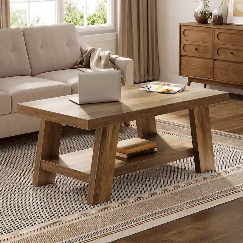 Table basse de ferme, table centrale de 120 cm