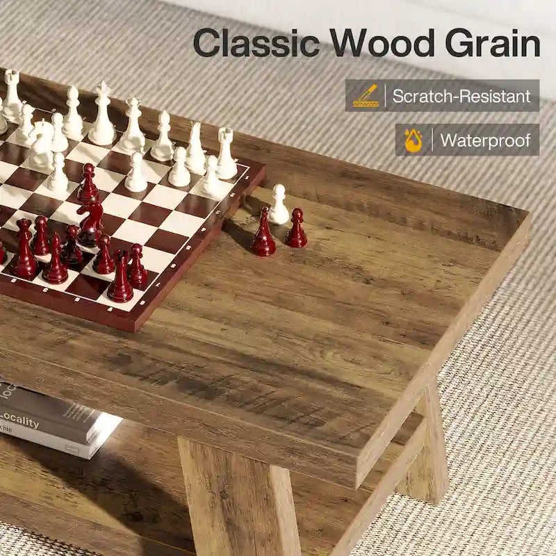 Table basse de ferme, table centrale de 120 cm