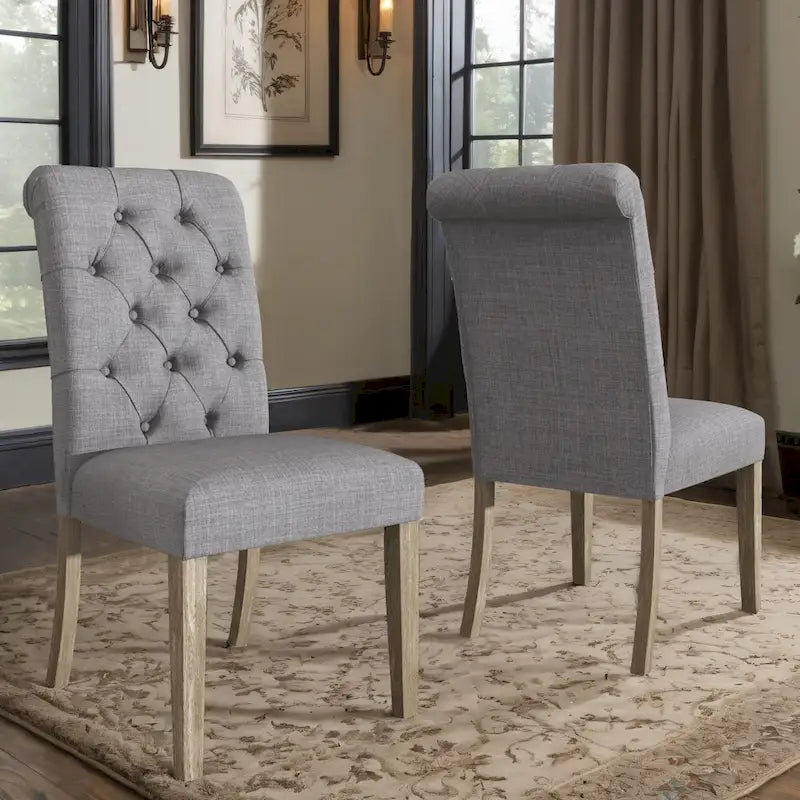 Chaises Parsons rembourrées à dossier roulé Krakova (lot de 2)