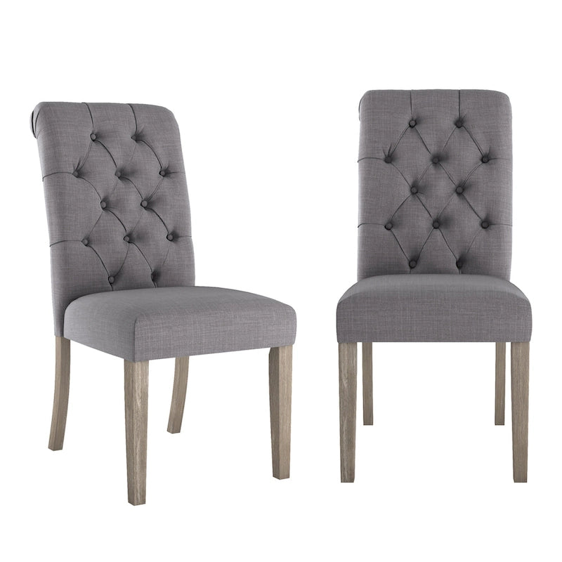 Chaises Parsons rembourrées à dossier roulé Krakova (lot de 2)