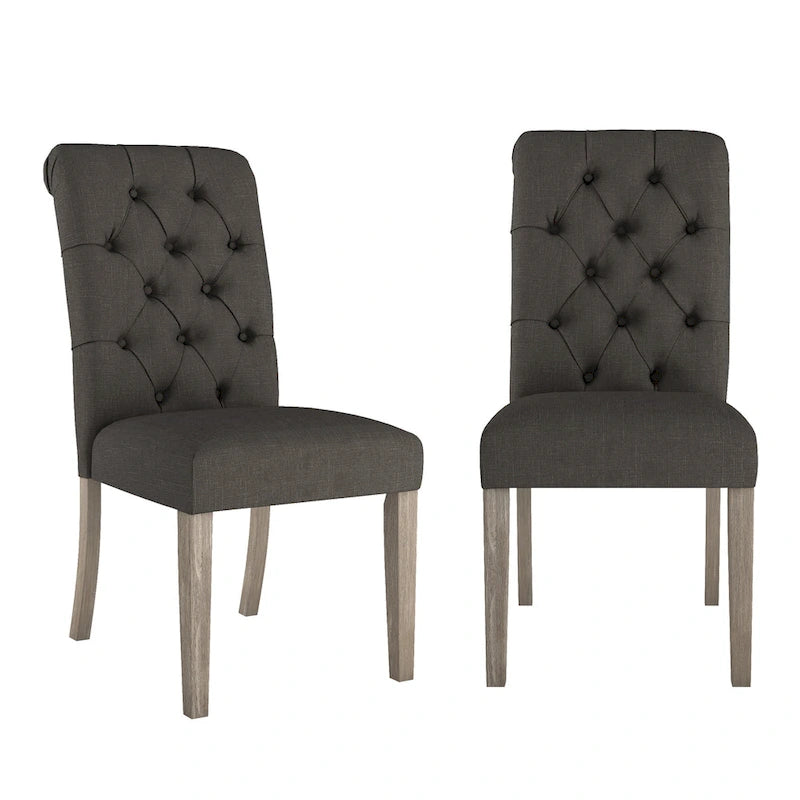 Chaises Parsons rembourrées à dossier roulé Krakova (lot de 2)