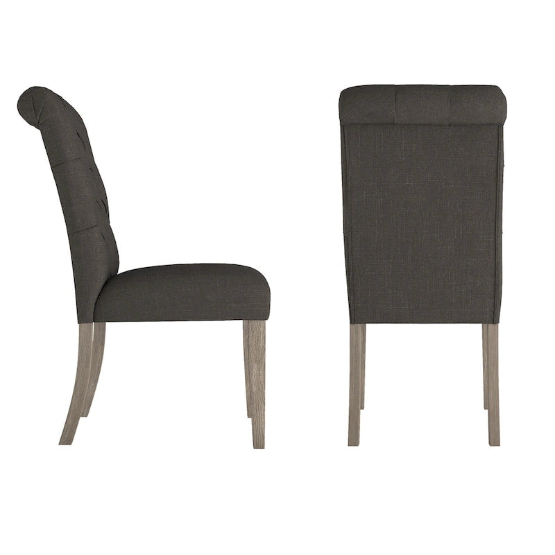 Chaises Parsons rembourrées à dossier roulé Krakova (lot de 2)