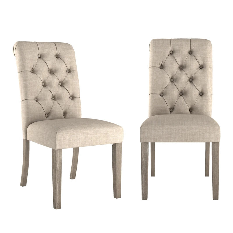 Chaises Parsons rembourrées à dossier roulé Krakova (lot de 2)
