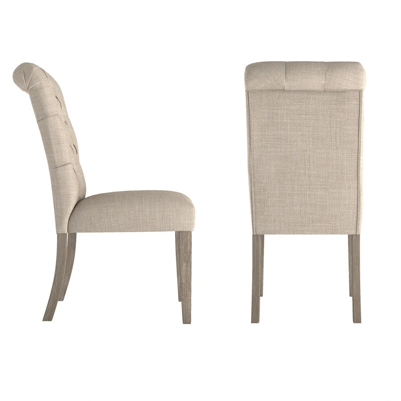 Chaises Parsons rembourrées à dossier roulé Krakova (lot de 2)