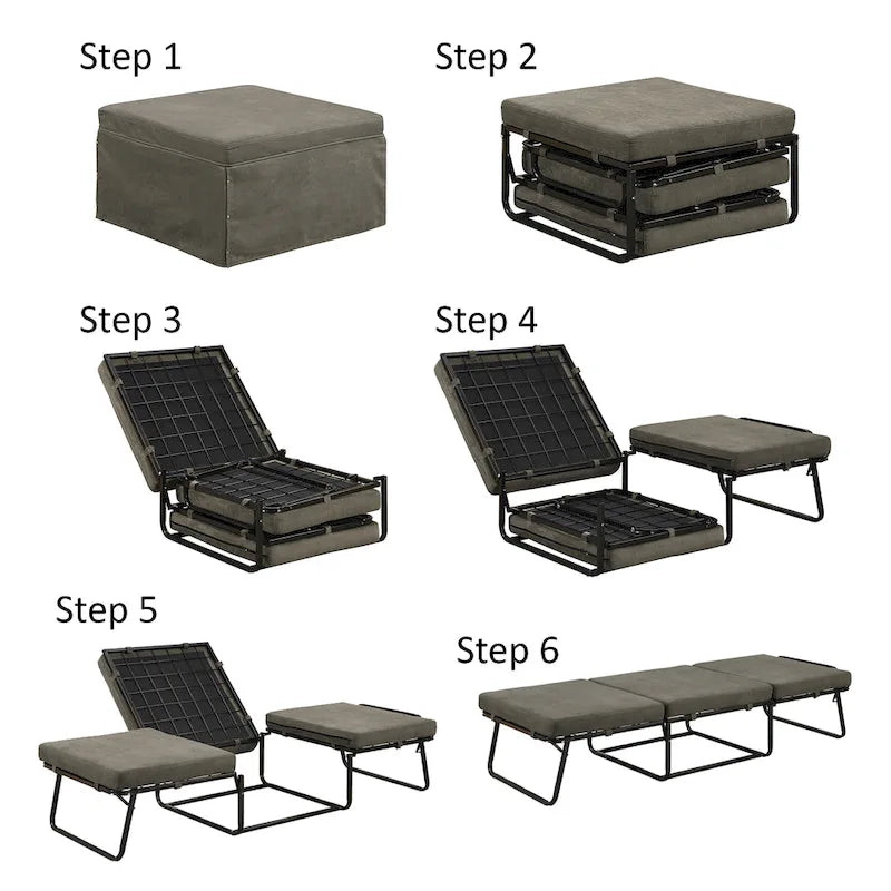 Table basse Ottoman pliant 3-en-1 de Convenience Concepts