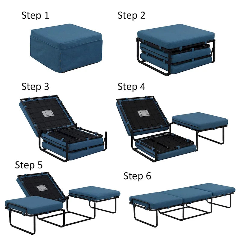 Table basse Ottoman pliant 3-en-1 de Convenience Concepts