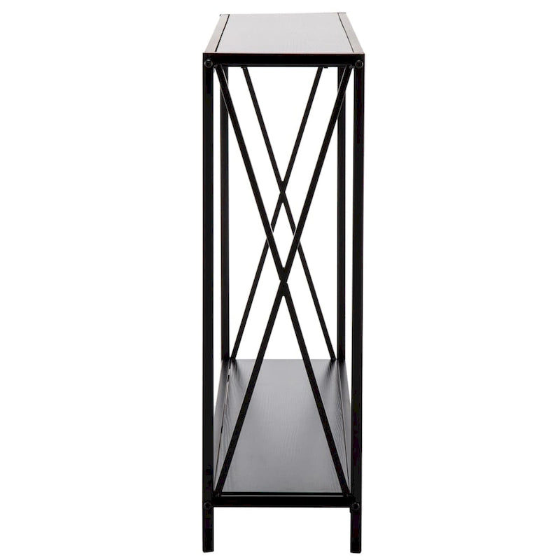 Console/Table basse avec cadre en fer et plateau Triamine
