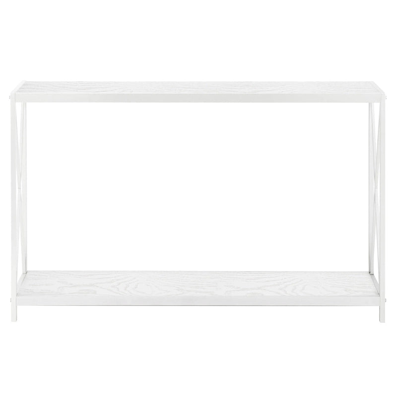 Console/Table basse avec cadre en fer et plateau Triamine