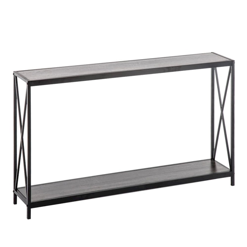 Console/Table basse avec cadre en fer et plateau Triamine