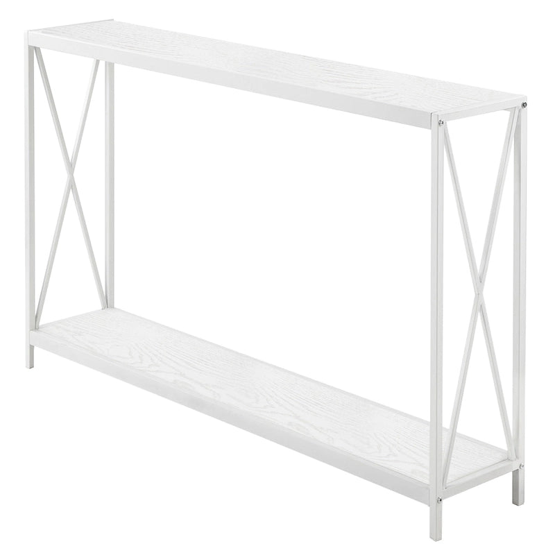 Console/Table basse avec cadre en fer et plateau Triamine