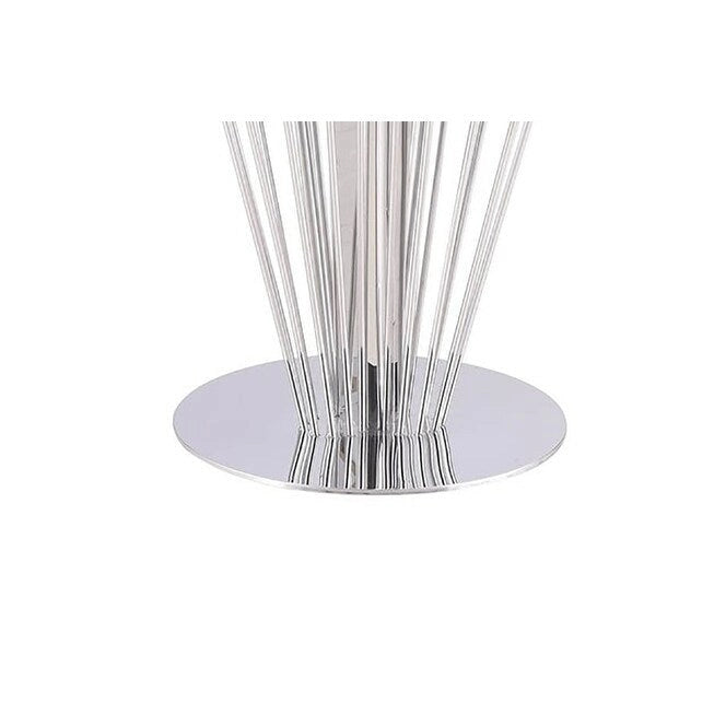 Table à manger ronde avec pied central - Argenté