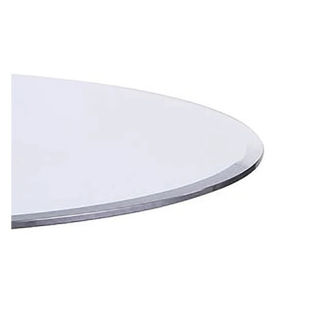 Table à manger ronde avec pied central - Argenté