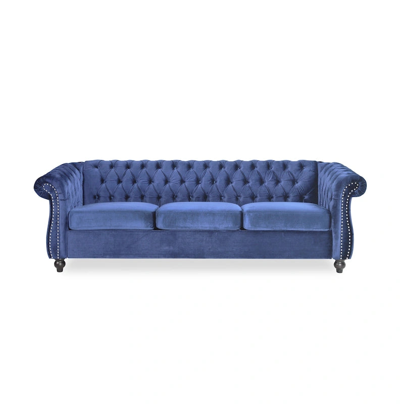 Canapé Chesterfield capitonné par