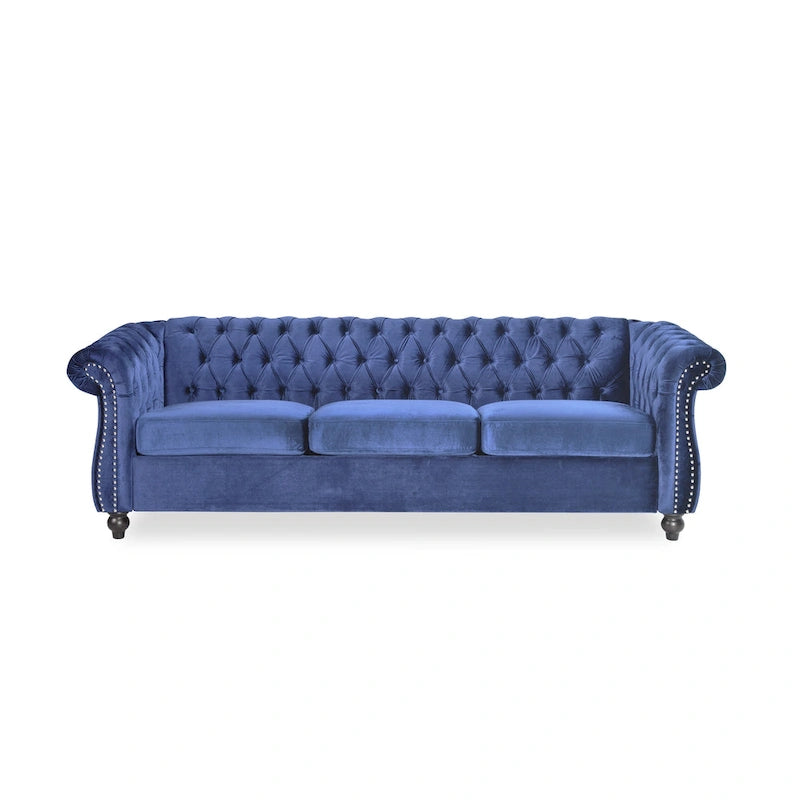 Canapé Chesterfield capitonné par