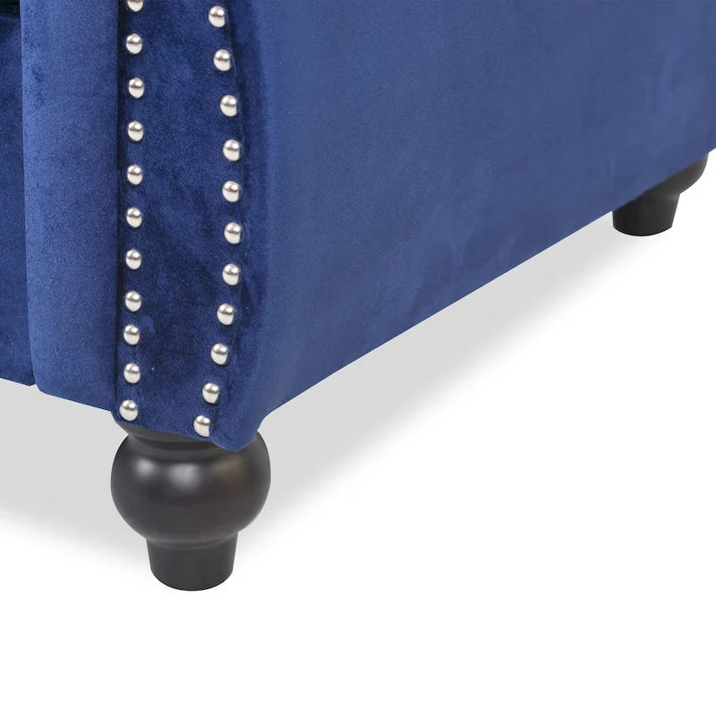 Canapé Chesterfield capitonné par
