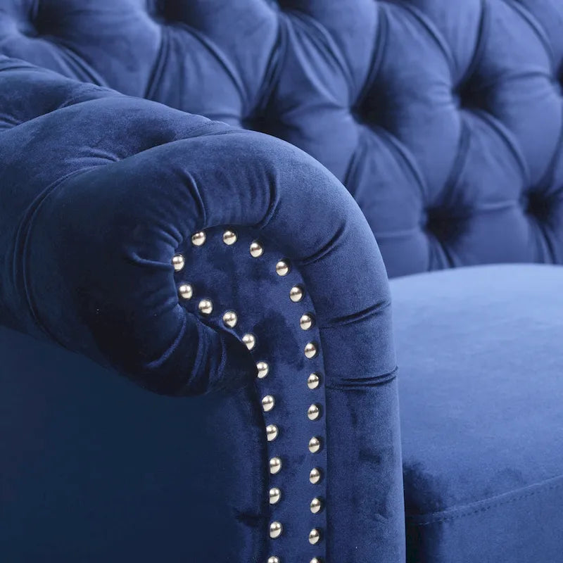 Canapé Chesterfield capitonné par
