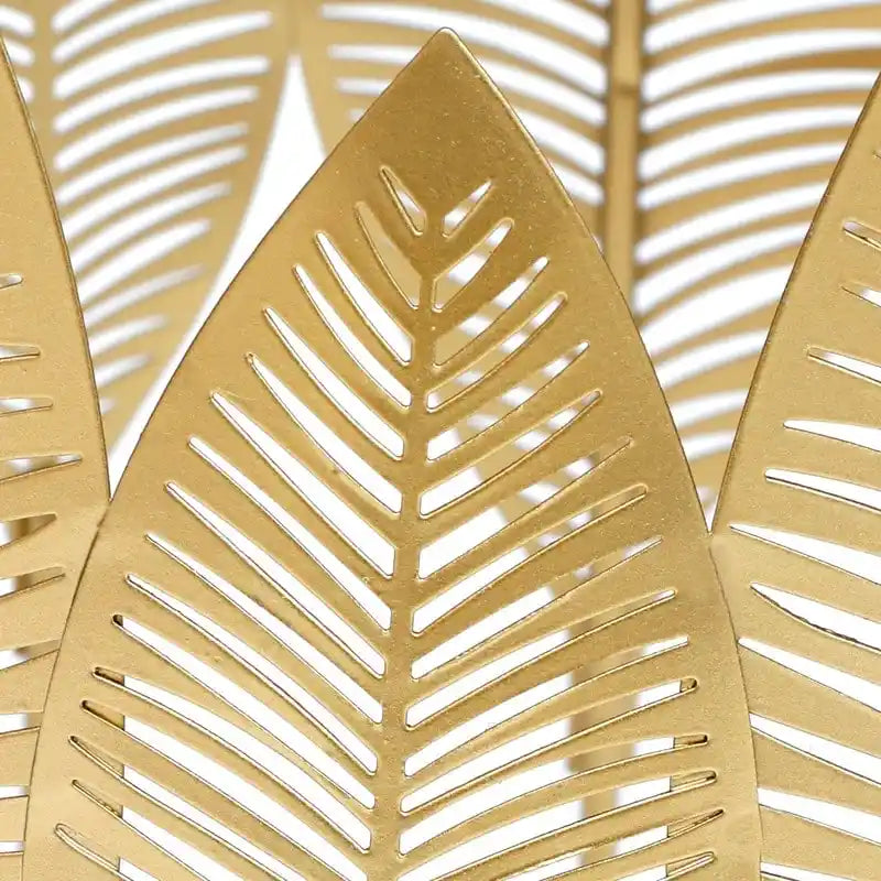 Tables d'appoint feuilles d'or - Tables de chevet/basses (Lot de 2)