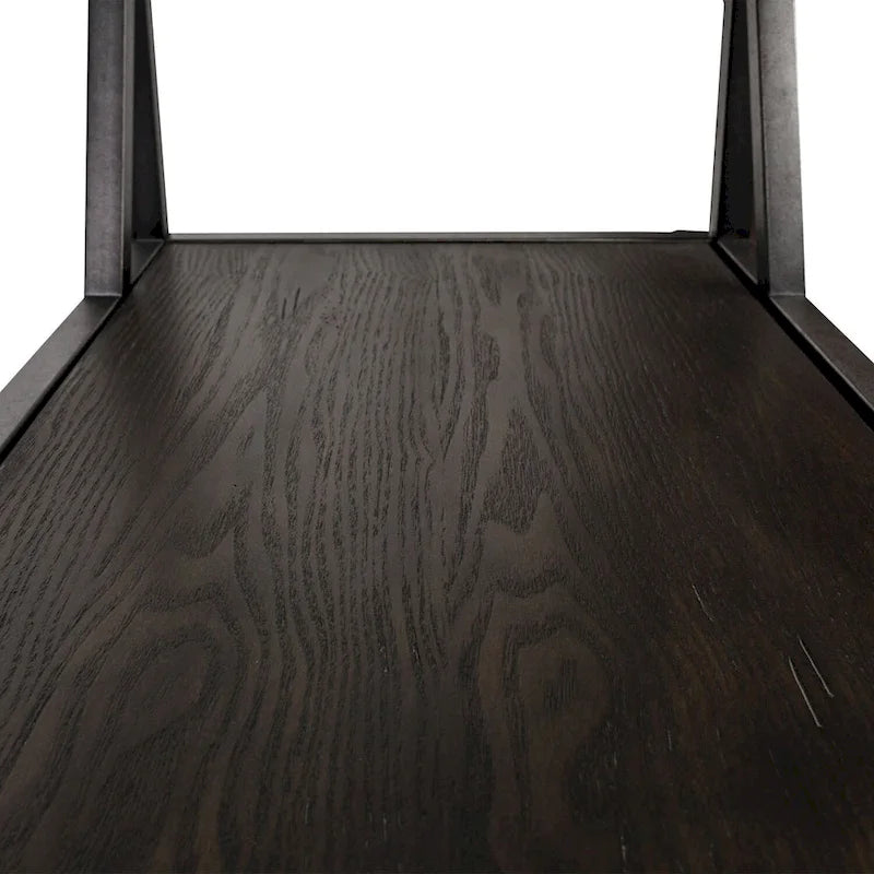 Table d'appoint à suspendre Cobblestone Brown avec cire gris poudré