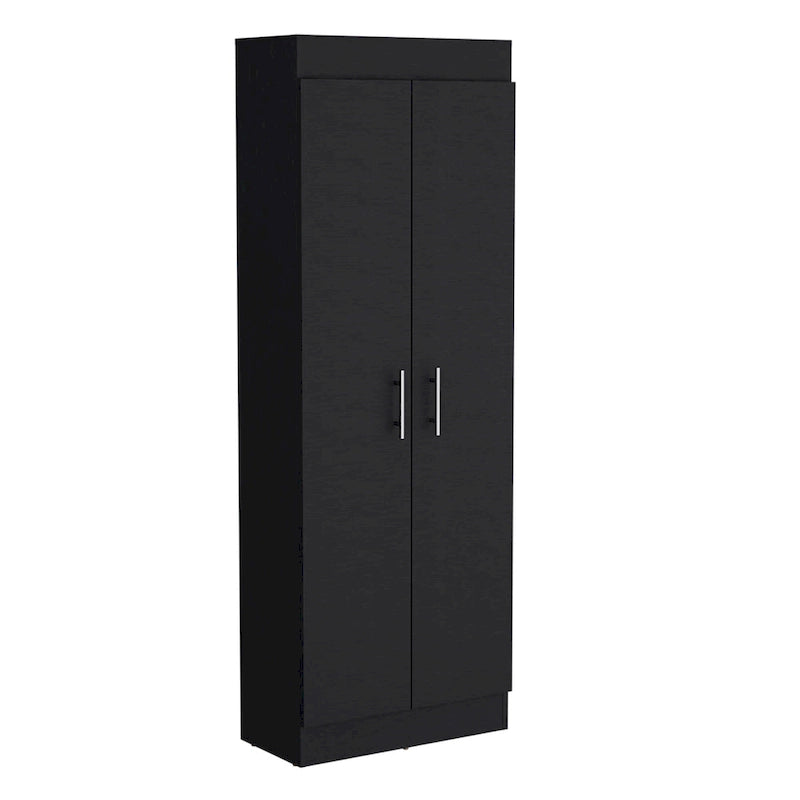 Meuble de rangement Nepal, design à 2 portes peu encombrant