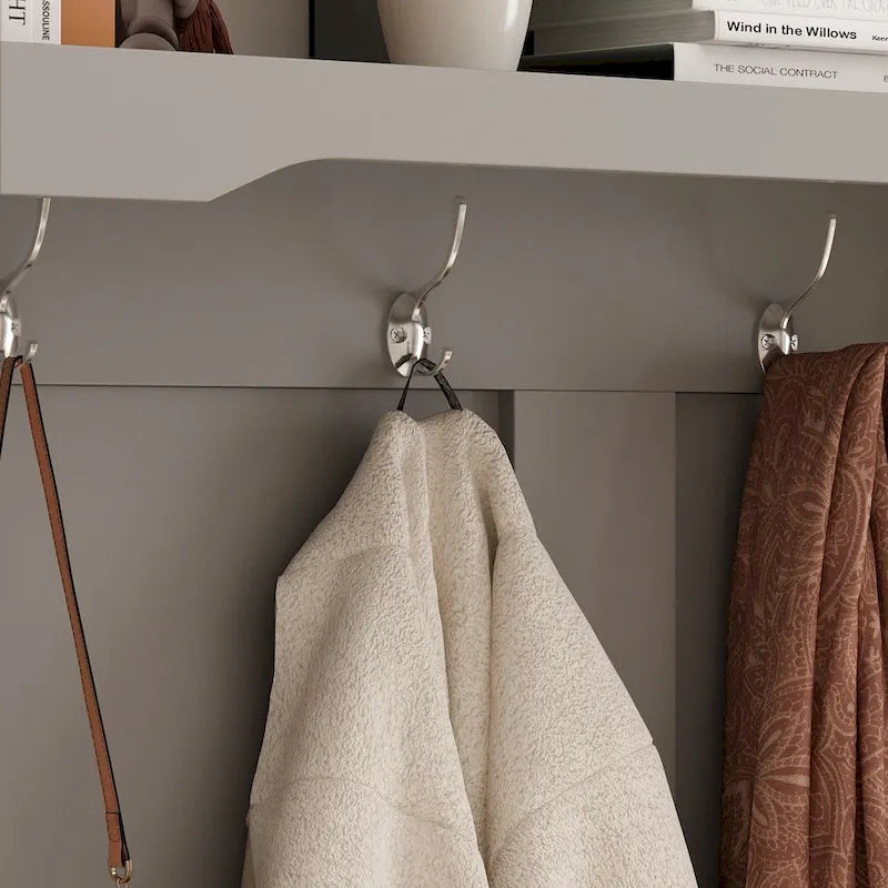 Meuble d'entrée avec banc et patères, meuble à chaussures d'entrée, porte-manteau avec rangement à chaussures