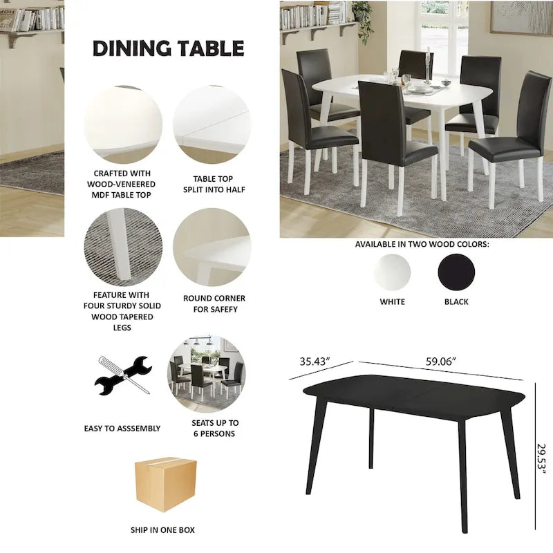 Table à manger élégante