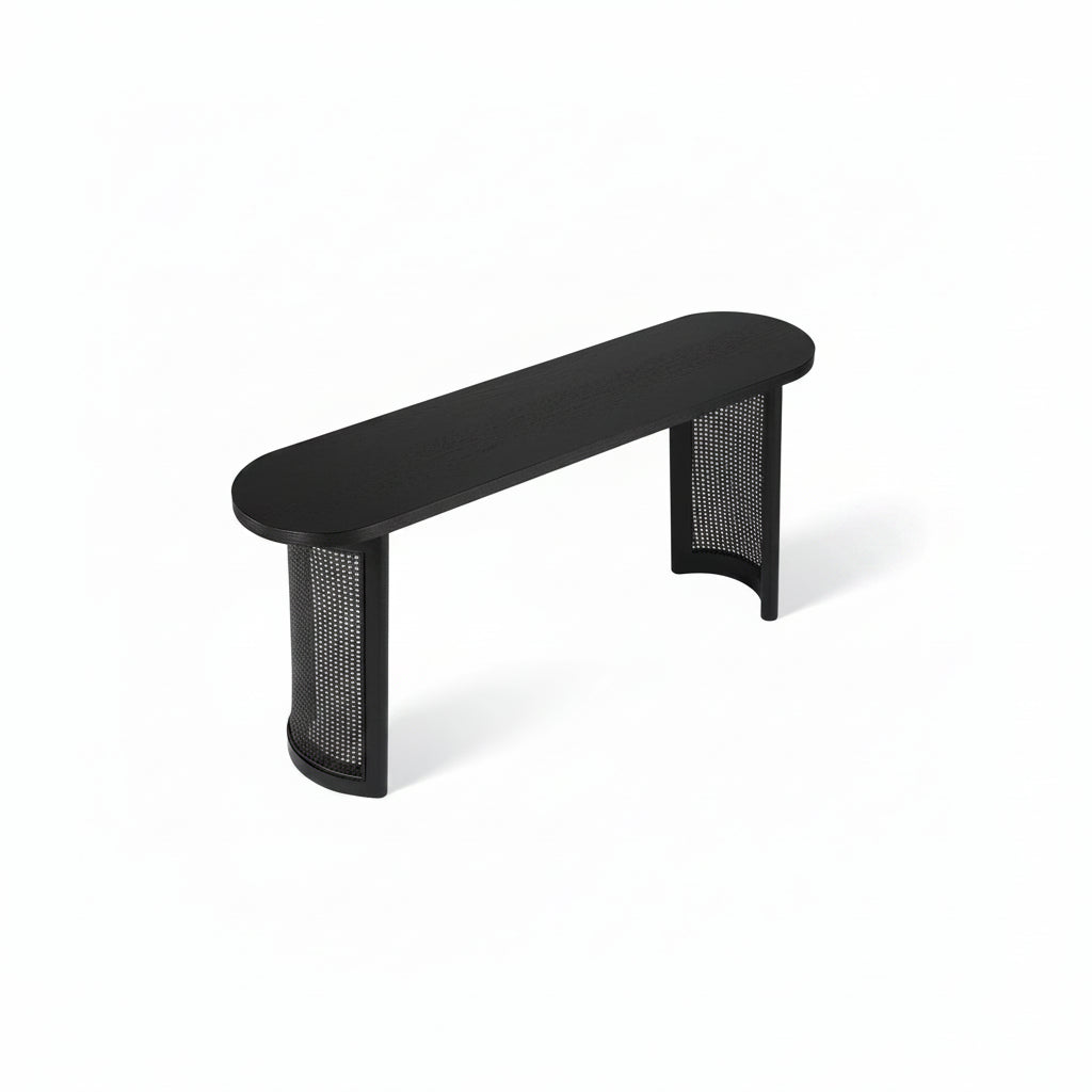 Console en rotin de 60 pouces