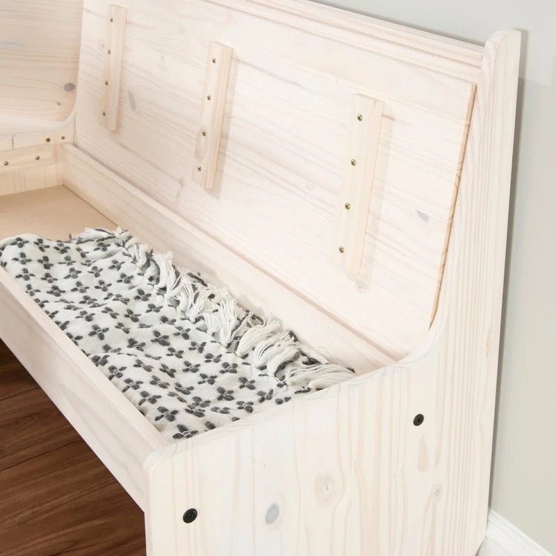 Coin repas de cuisine d'angle en bois