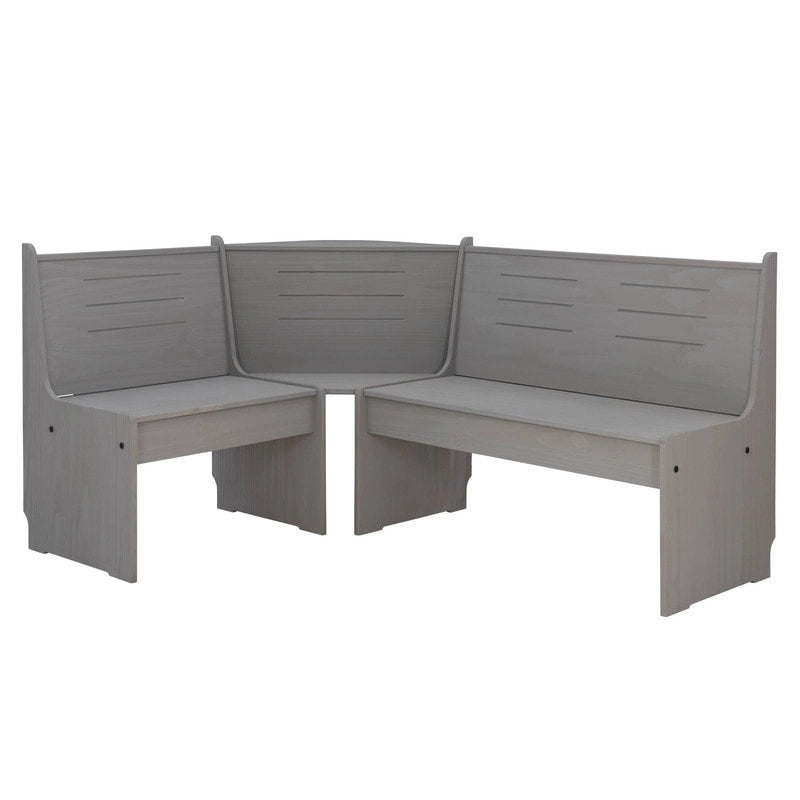 Coin repas de cuisine d'angle en bois