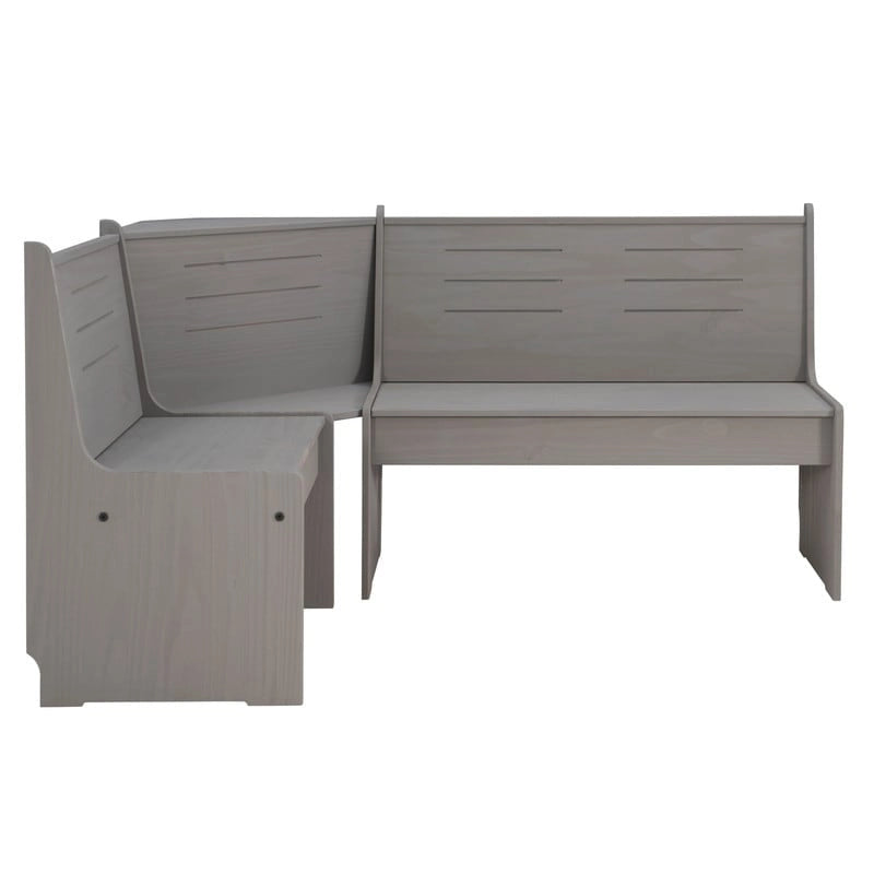 Coin repas de cuisine d'angle en bois