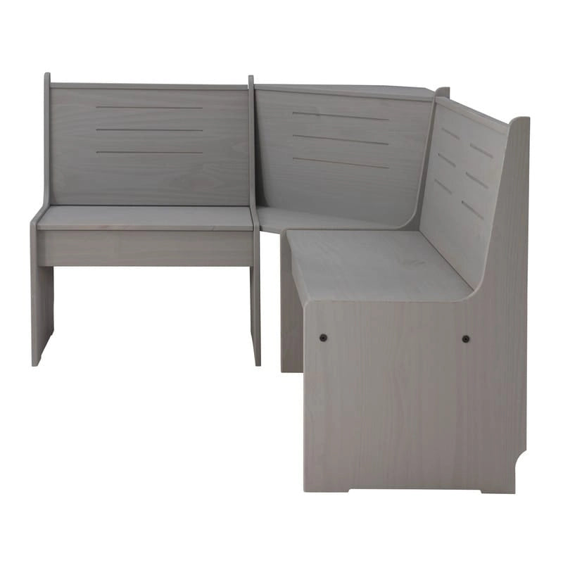 Coin repas de cuisine d'angle en bois