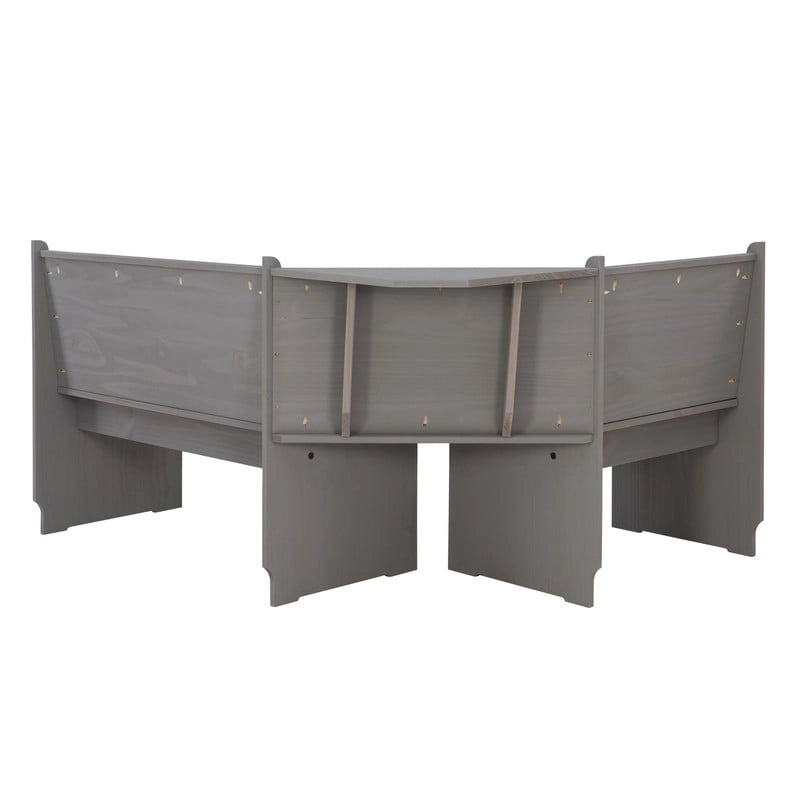 Coin repas de cuisine d'angle en bois