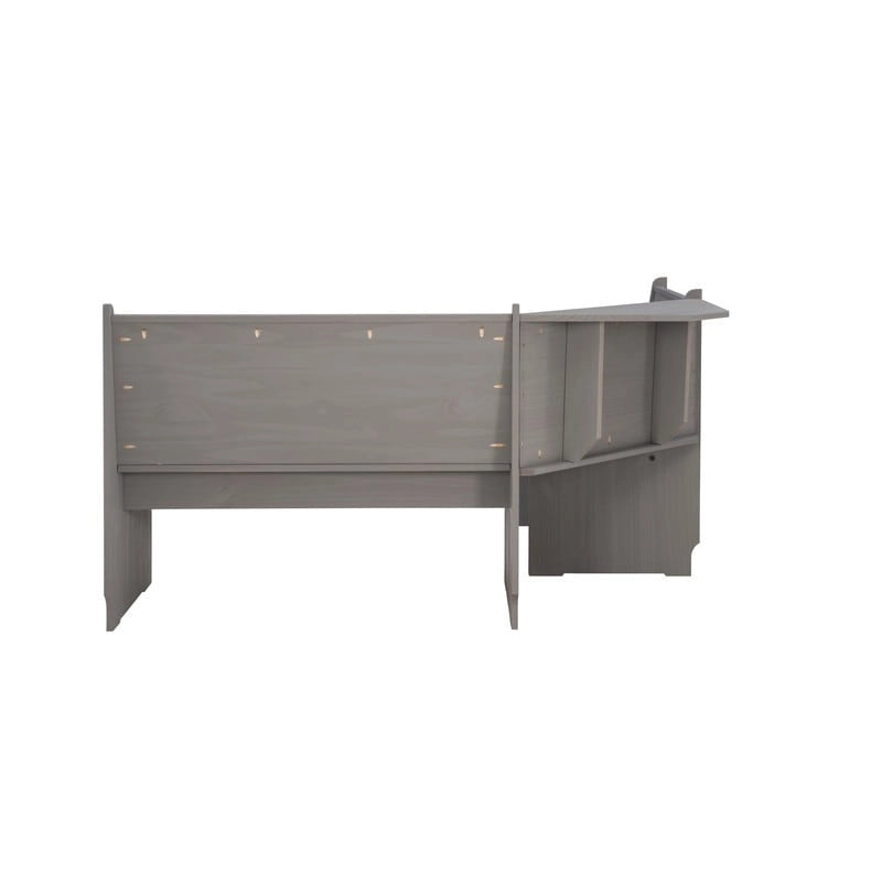 Coin repas de cuisine d'angle en bois