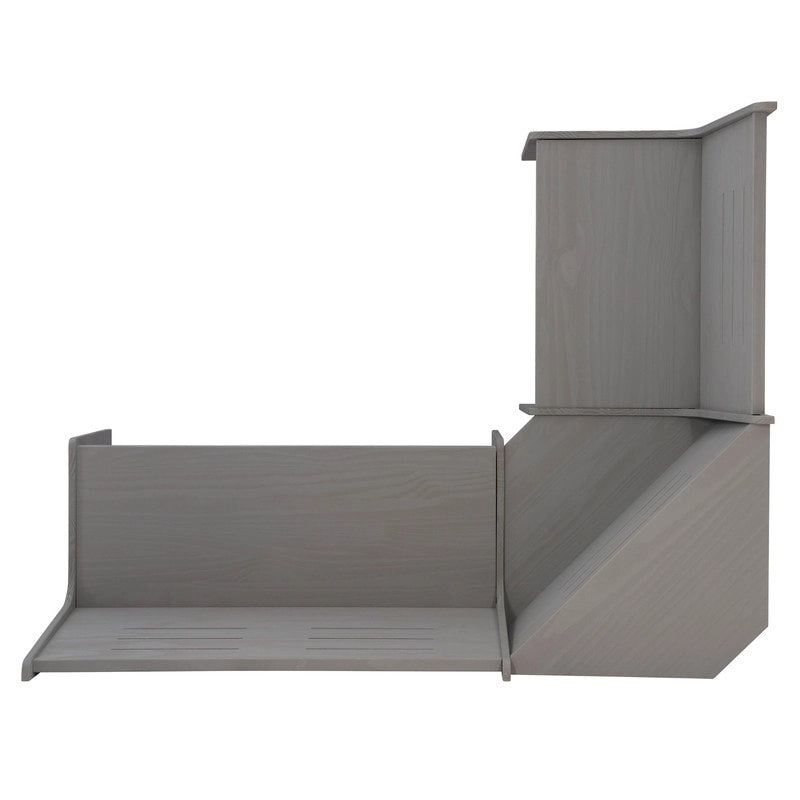 Coin repas de cuisine d'angle en bois