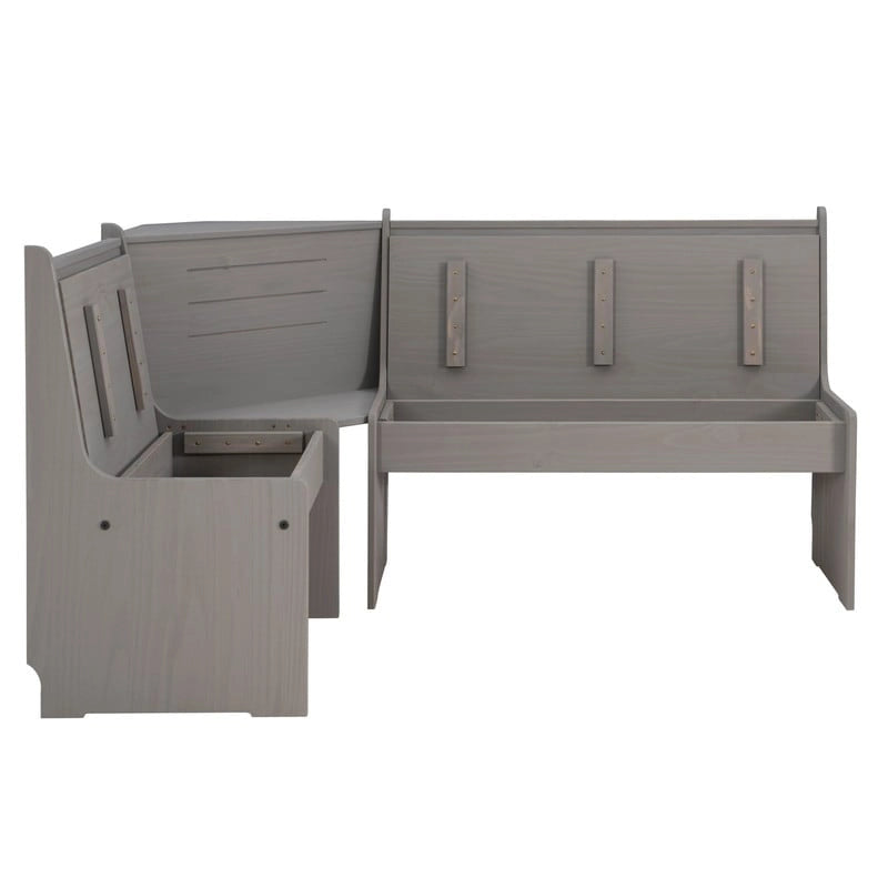 Coin repas de cuisine d'angle en bois