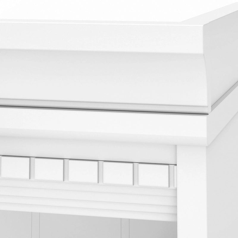 Bibliothèque à 5 étagères blanc antique - Antique - 29,57L x 12,09l x 68,94H