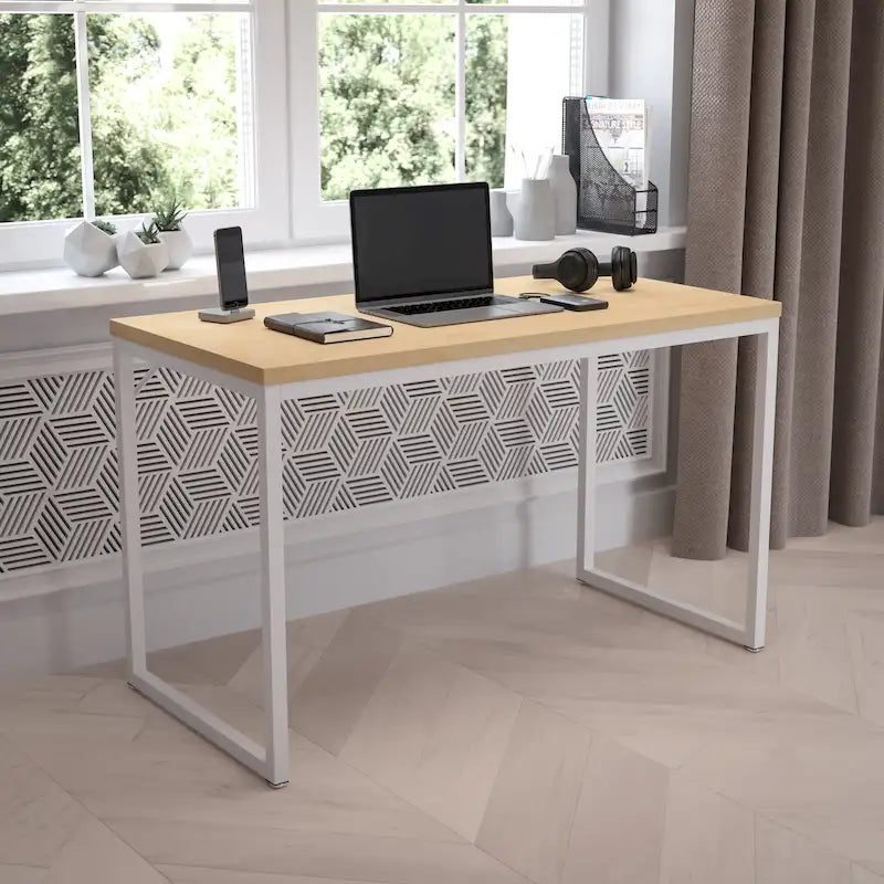 Bureau de style industriel de qualité commerciale - 47 de longueur