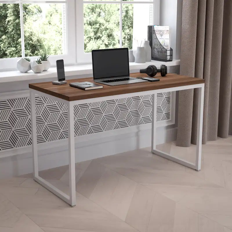 Bureau de style industriel de qualité commerciale - 47 de longueur