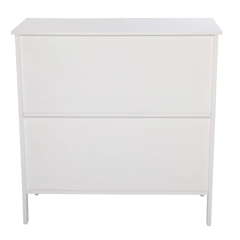 Armoire de rangement d'appoint autoportante à porte transparente pour cuisine et salle à manger, blanche