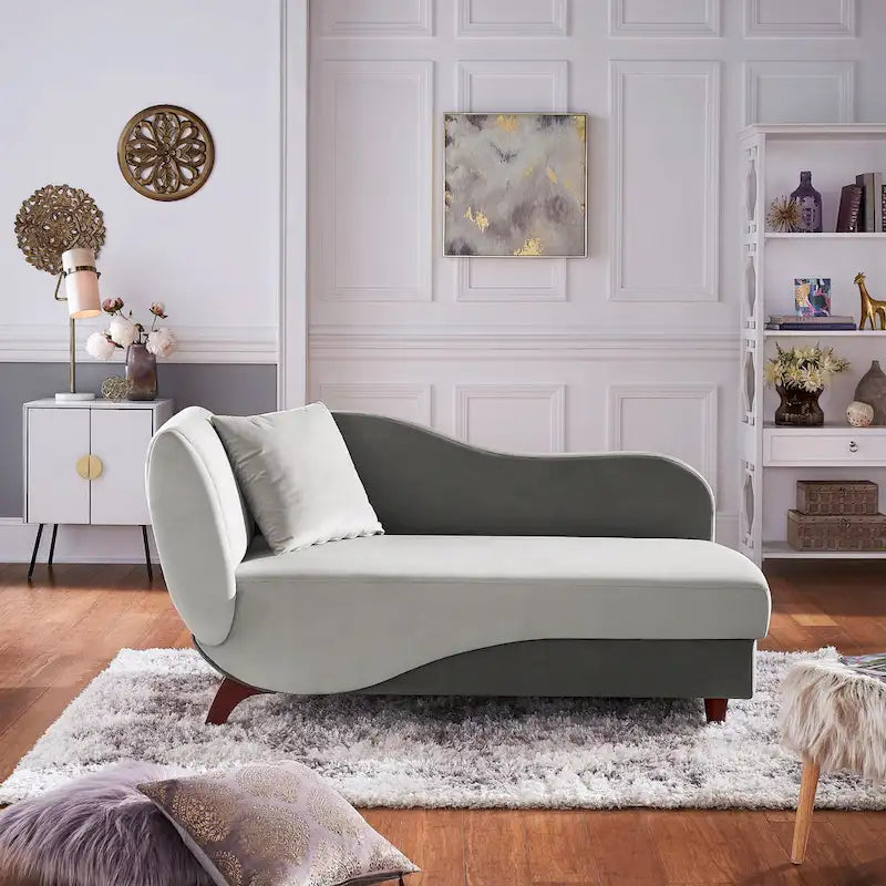 Chauffeuse de rangement bicolore par