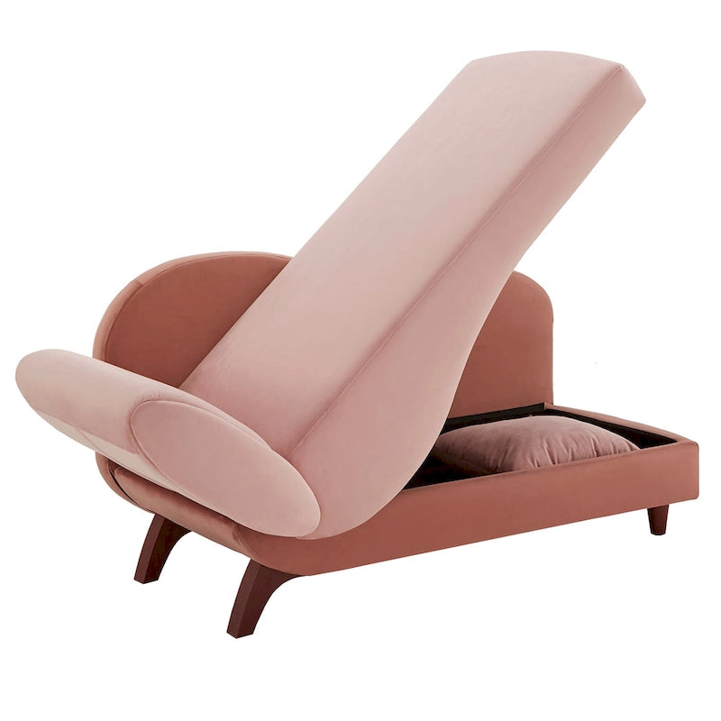 Chauffeuse de rangement bicolore par