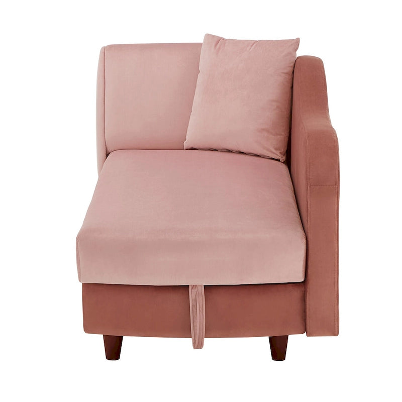 Chauffeuse de rangement bicolore par