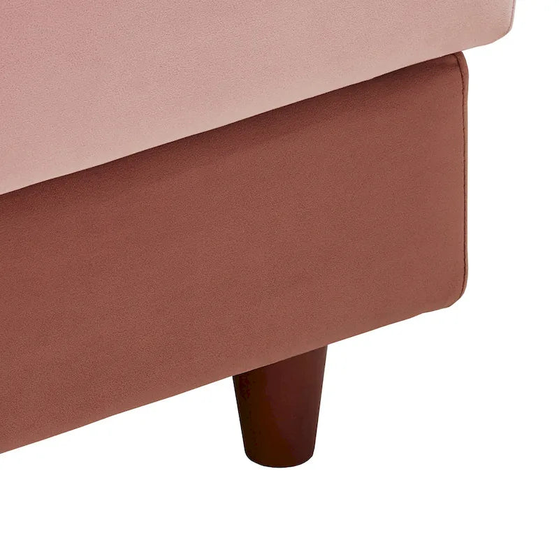 Chauffeuse de rangement bicolore par