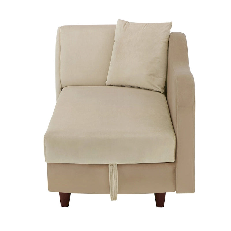 Chauffeuse de rangement bicolore par