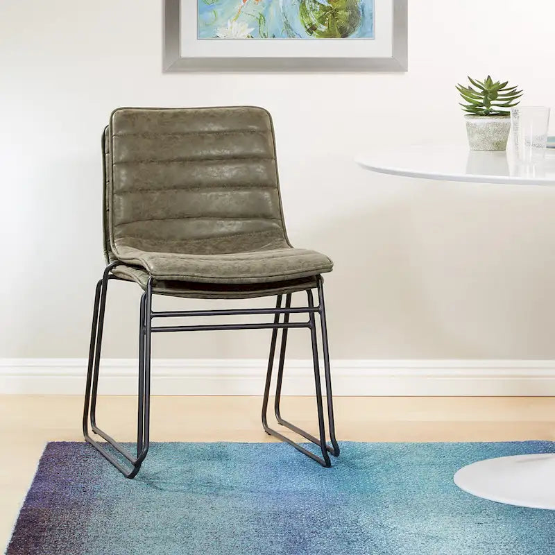 Chaise empilable (lot de 2)