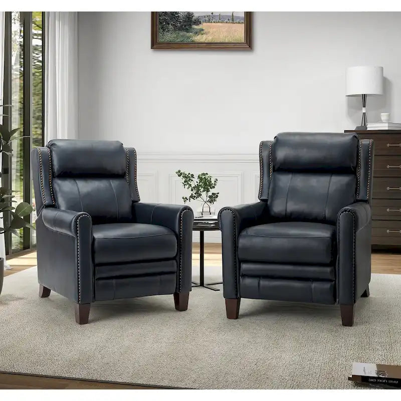 32,48 po Large En Cuir Véritable Manuelle Inclinable Ensemble de 2