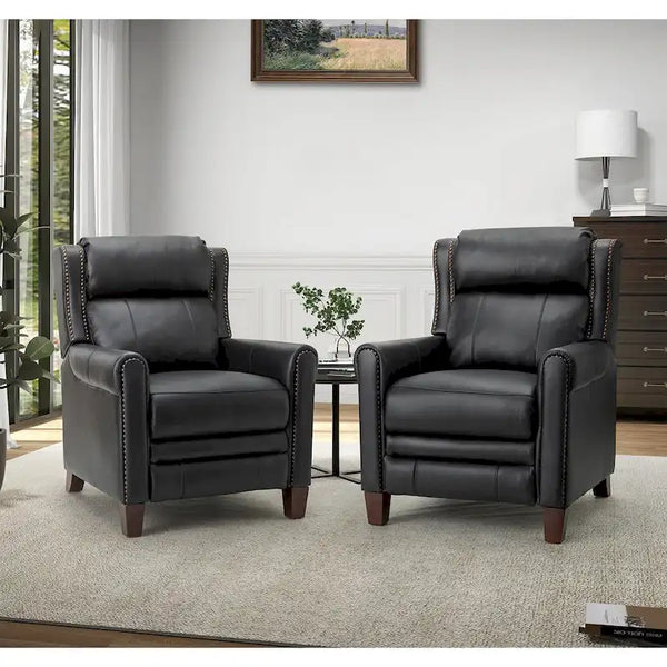 32,48 po Large En Cuir Véritable Manuelle Inclinable Ensemble de 2