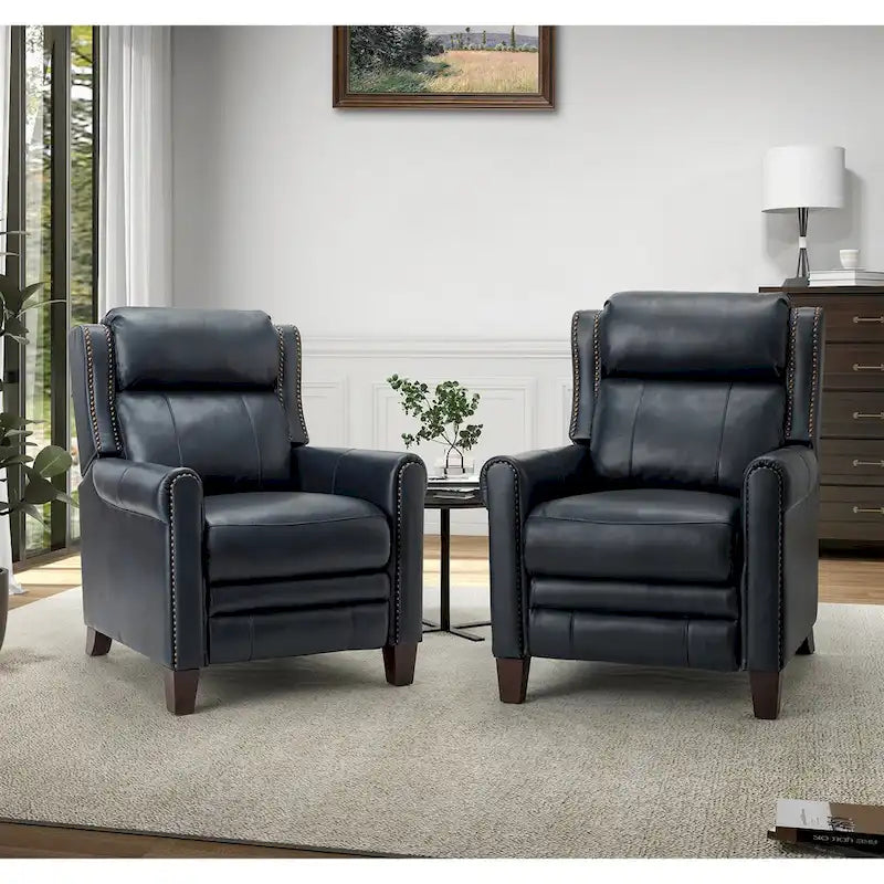 32,48 po Large En Cuir Véritable Manuelle Inclinable Ensemble de 2