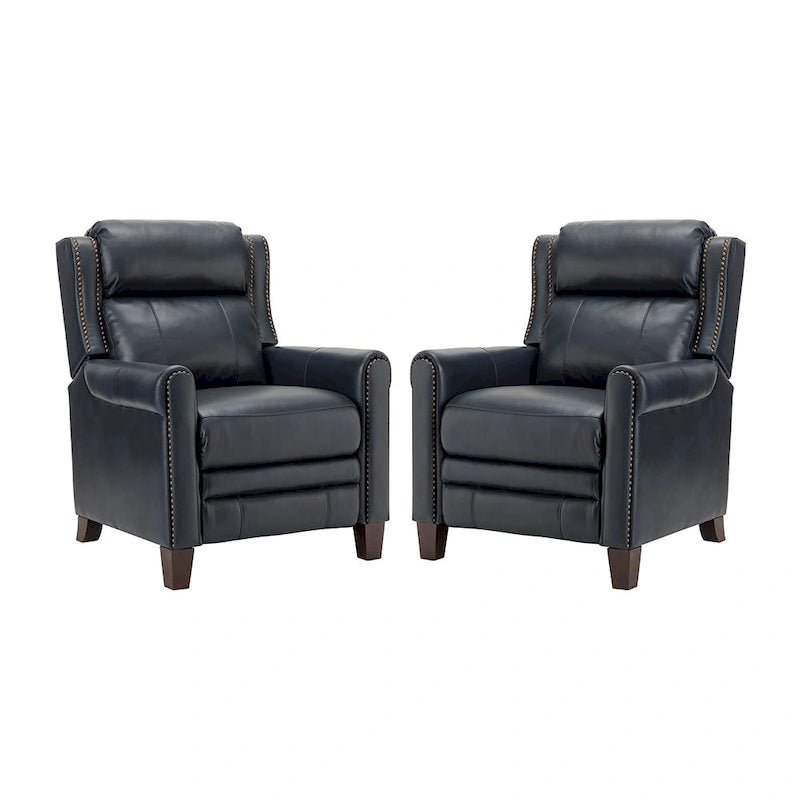 32,48 po Large En Cuir Véritable Manuelle Inclinable Ensemble de 2