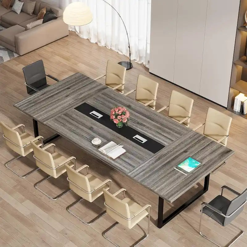 Table de conférence de 2,4 m pour 10 personnes